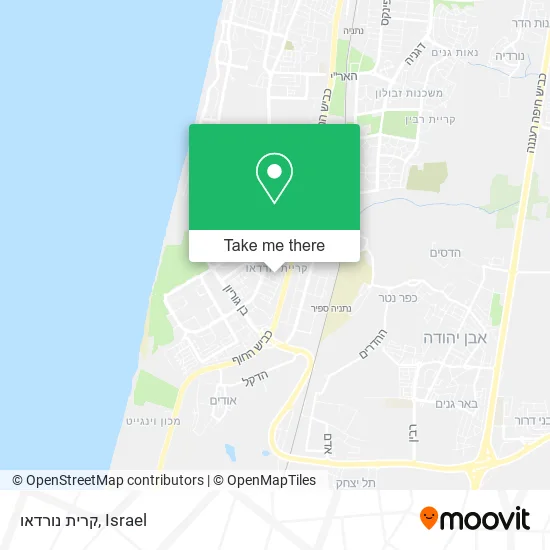 Карта קרית נורדאו