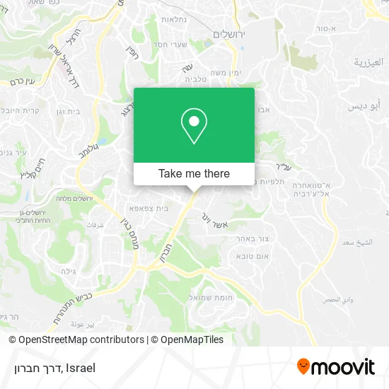 Карта דרך חברון