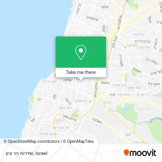 Карта שדרות הר ציון