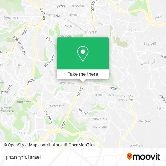 Карта דרך חברון