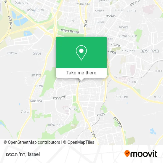 Карта רח' הבנים
