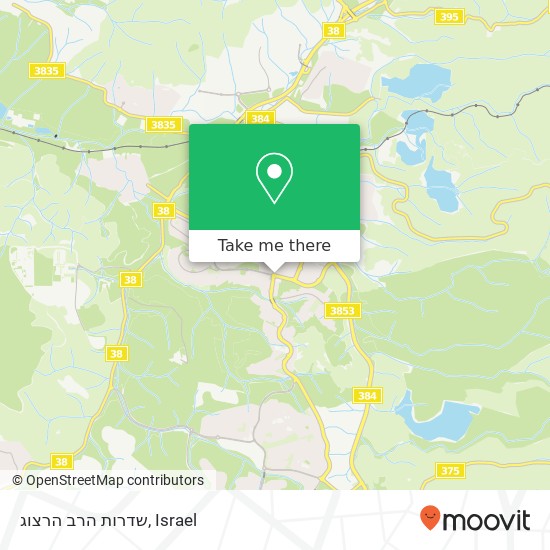 שדרות הרב הרצוג map