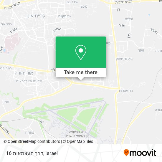 דרך העצמאות 16 map