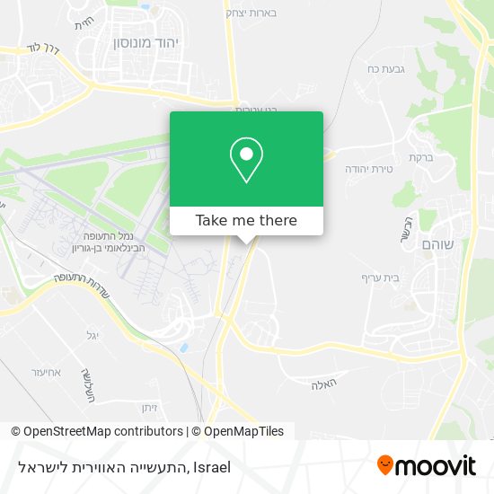 התעשייה האווירית לישראל map