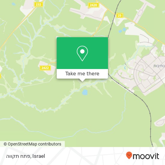 פתח תקווה map