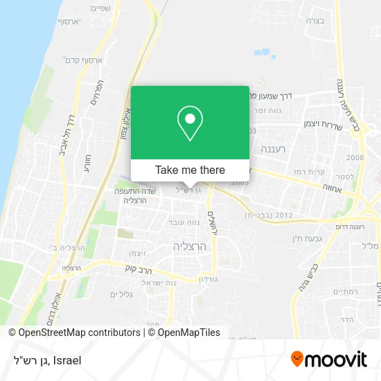 Карта גן רש"ל