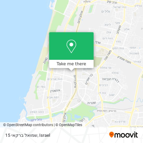 שמואל ברקאי 15 map