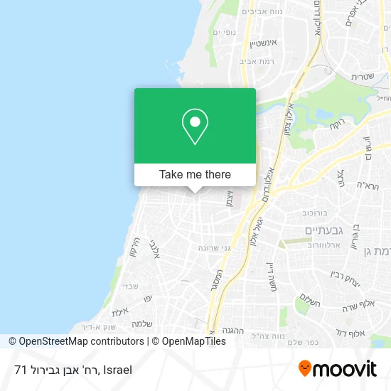 Карта רח' אבן גבירול 71