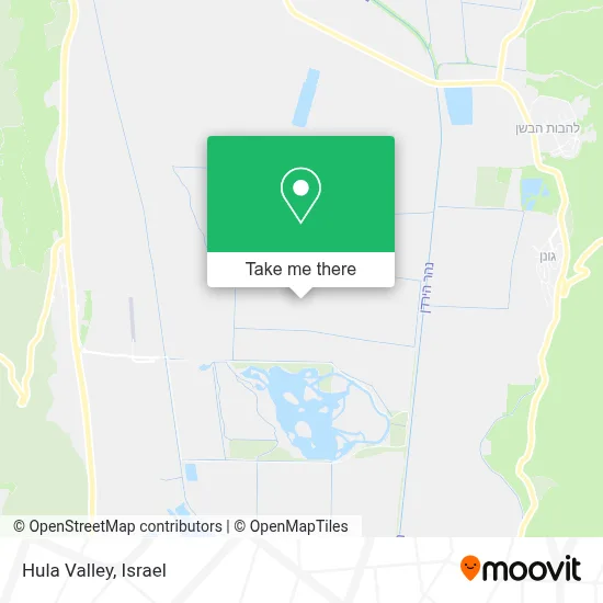 Hula Valley map