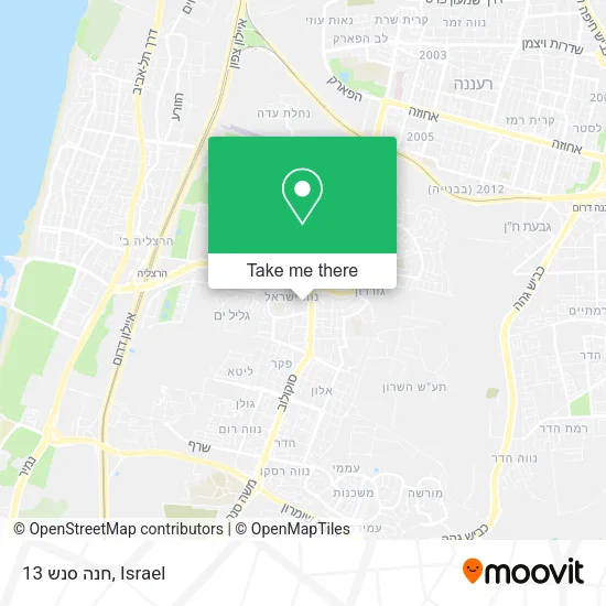 Карта חנה סנש 13