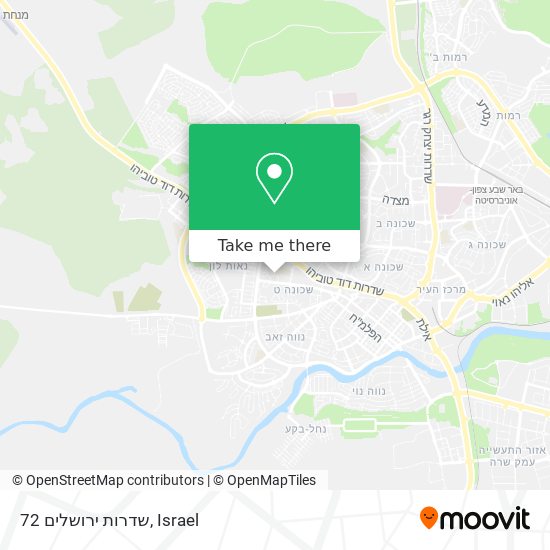 שדרות ירושלים 72 map