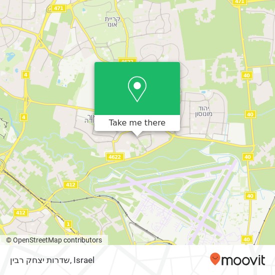 Карта שדרות יצחק רבין
