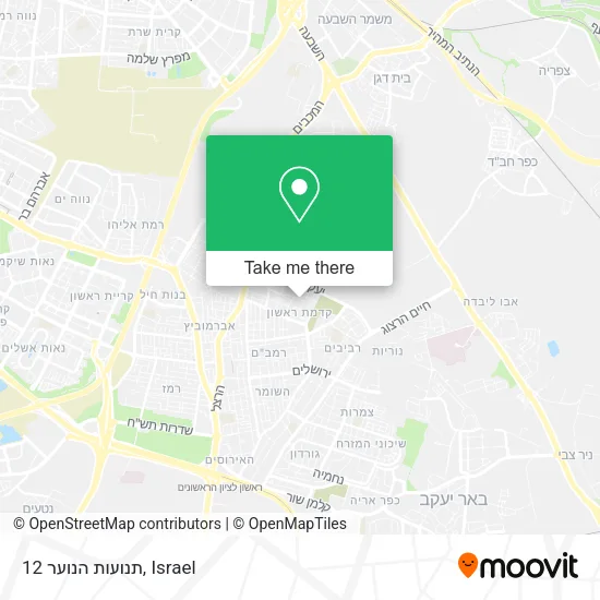 Карта תנועות הנוער 12