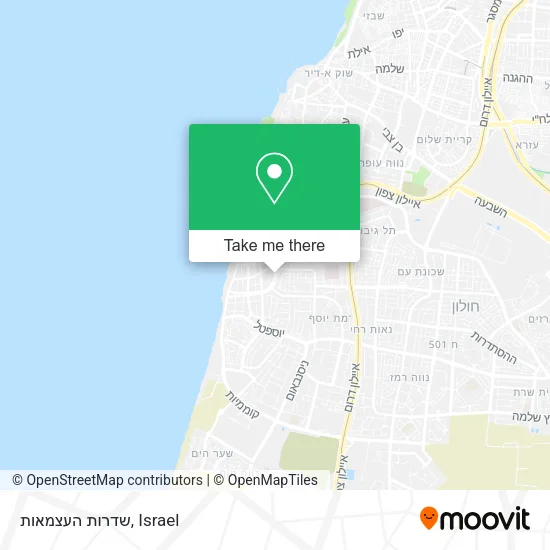 Карта שדרות העצמאות