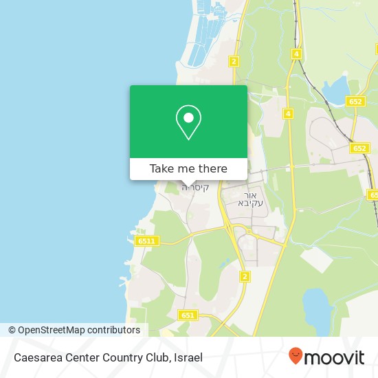 Карта Caesarea Center Country Club