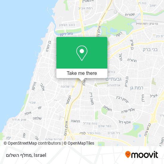 מחלף השלום map