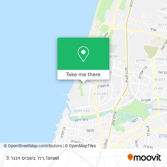 רח' בשביס זינגר 3 map