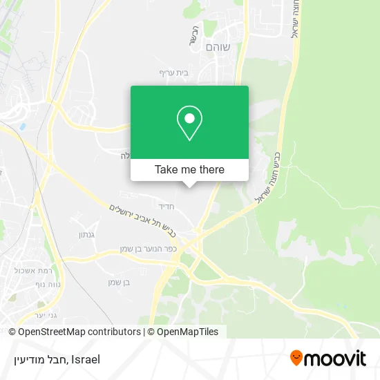 Карта חבל מודיעין