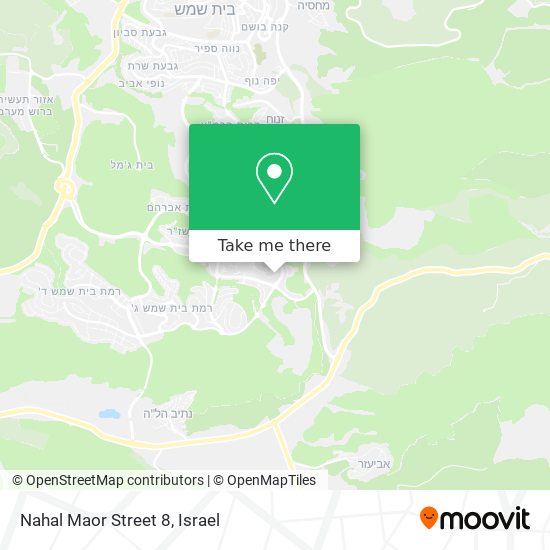 Nahal Maor Street 8 map