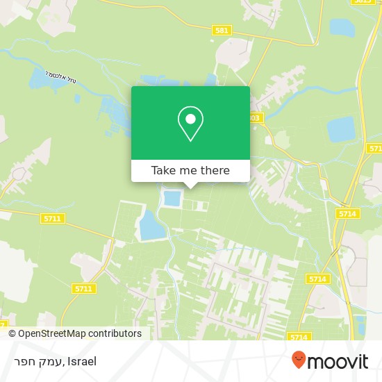 עמק חפר map