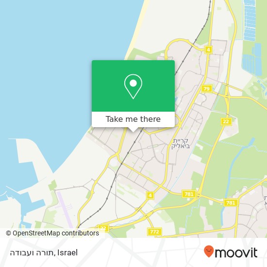 תורה ועבודה map