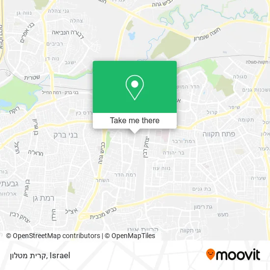 Карта קרית מטלון