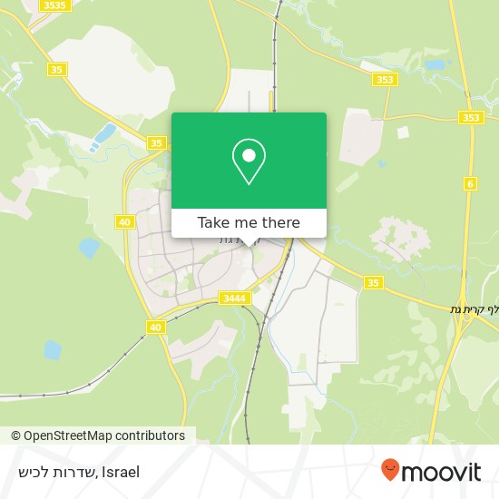 שדרות לכיש map