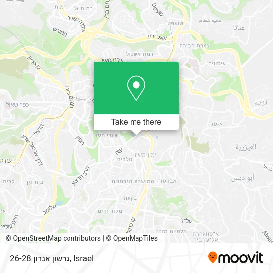Карта גרשון אגרון 26-28