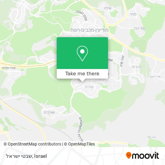 שבטי ישראל map