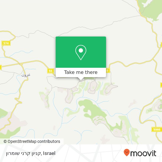 קניון קרני שומרון map