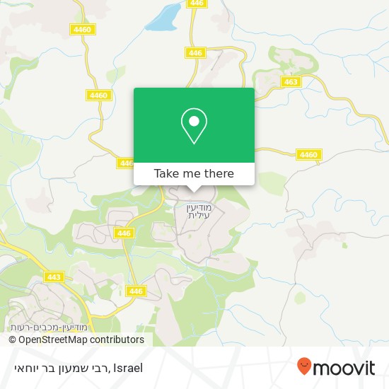 Карта רבי שמעון בר יוחאי