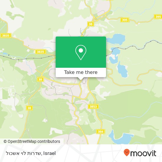 Карта שדרות לוי אשכול