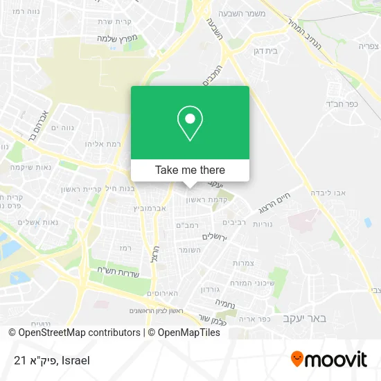 Карта פיק"א 21