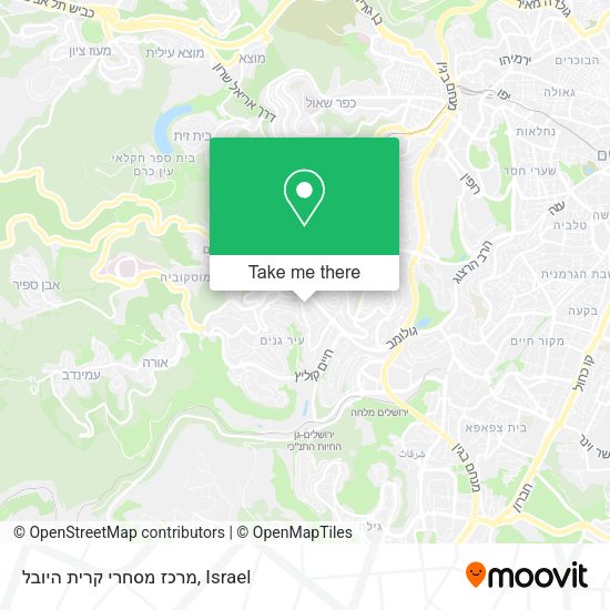 מרכז מסחרי קרית היובל map