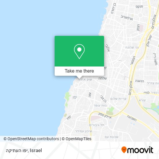 יפו העתיקה map