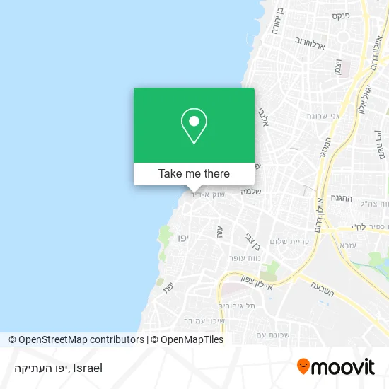 Карта יפו העתיקה
