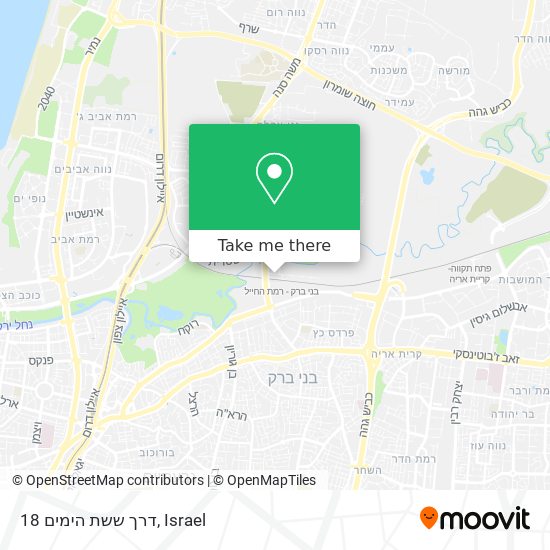 דרך ששת הימים 18 map