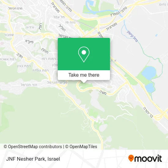 Карта JNF Nesher Park