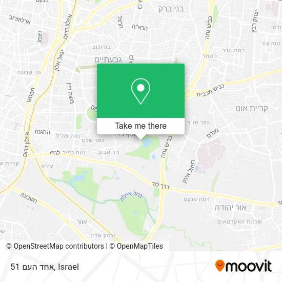 אחד העם 51 map