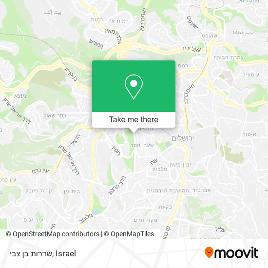 שדרות בן צבי map