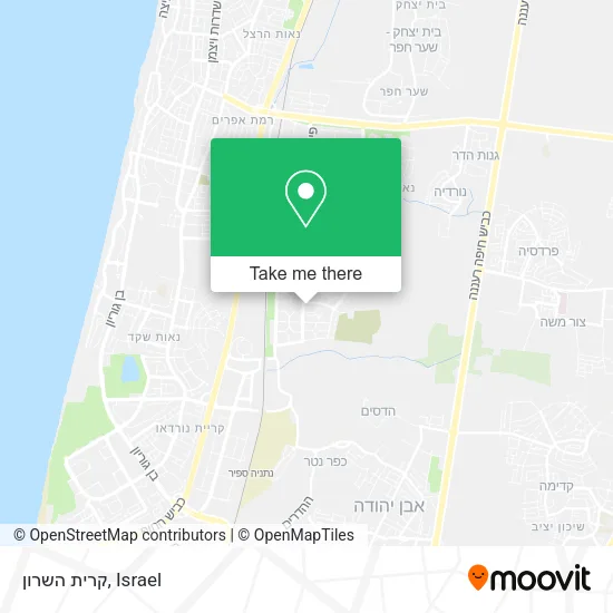 Карта קרית השרון