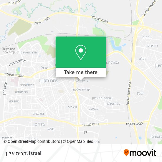 קרית אלון map