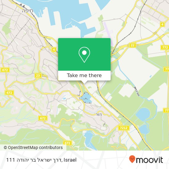 דרך ישראל בר יהודה 111 map