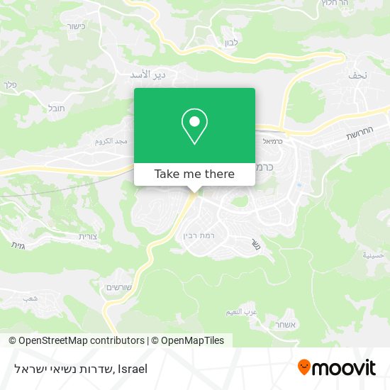 שדרות נשיאי ישראל map