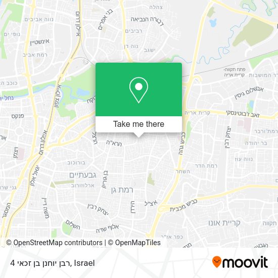 רבן יוחנן בן זכאי 4 map