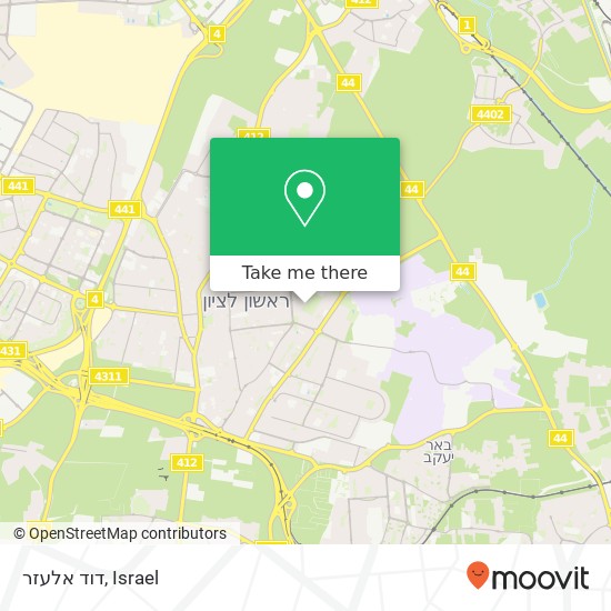 דוד אלעזר map