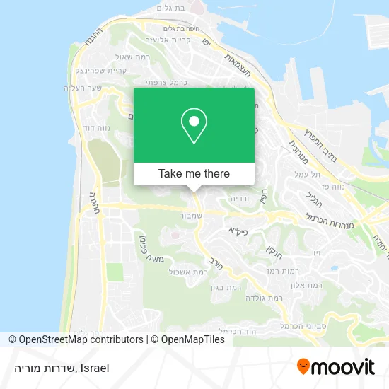 Карта שדרות מוריה