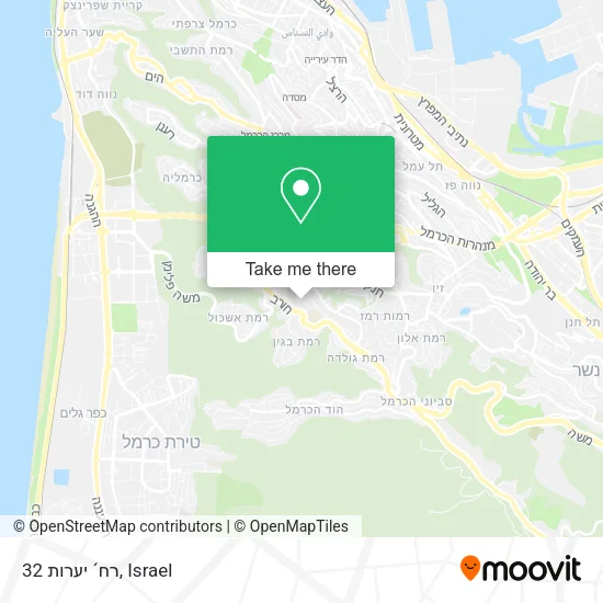 Карта רח´ יערות 32