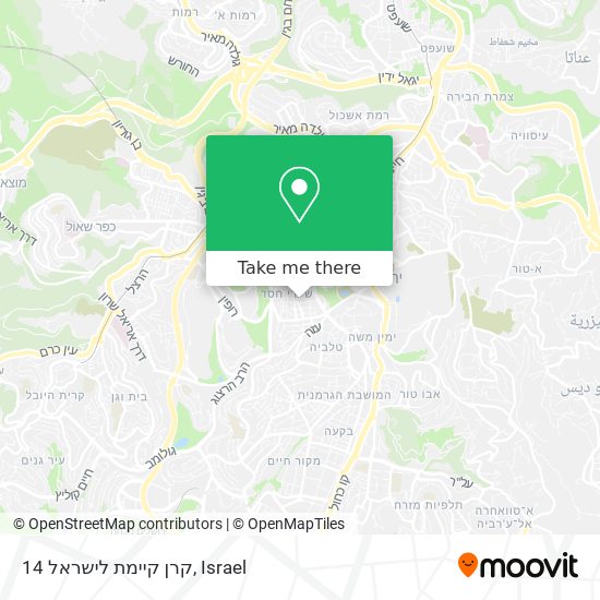 Карта קרן קיימת לישראל 14