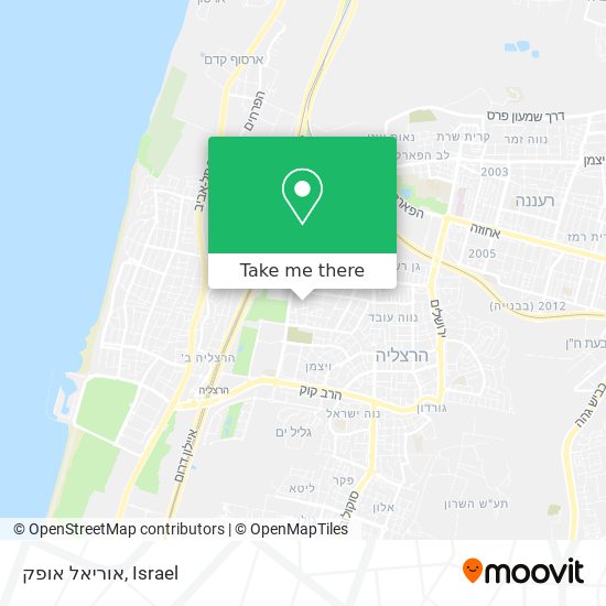 אוריאל אופק map